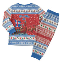Iceland Viking Santa Christmas Pajama Set Funny Reindeer Norse Xmas - Wonder Print Shop