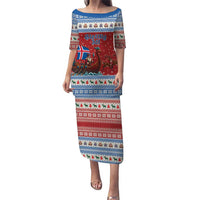 Iceland Viking Santa Christmas Puletasi Funny Reindeer Norse Xmas - Wonder Print Shop