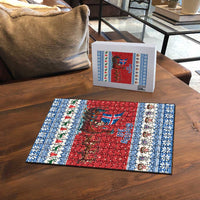 Iceland Viking Santa Christmas Puzzle Funny Reindeer Norse Xmas - Wonder Print Shop