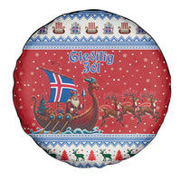 Iceland Viking Santa Christmas Spare Tire Cover Funny Reindeer Norse Xmas - Wonder Print Shop
