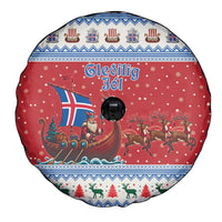 Iceland Viking Santa Christmas Spare Tire Cover Funny Reindeer Norse Xmas - Wonder Print Shop