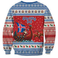 Iceland Viking Santa Christmas Sweatshirt Funny Reindeer Norse Xmas - Wonder Print Shop