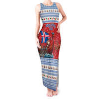 Iceland Viking Santa Christmas Tank Maxi Dress Funny Reindeer Norse Xmas - Wonder Print Shop