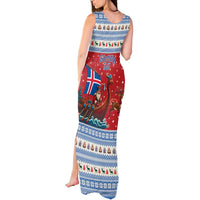 Iceland Viking Santa Christmas Tank Maxi Dress Funny Reindeer Norse Xmas - Wonder Print Shop