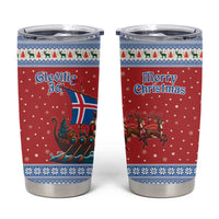 Iceland Viking Santa Christmas Tumbler Cup Funny Reindeer Norse Xmas - Wonder Print Shop