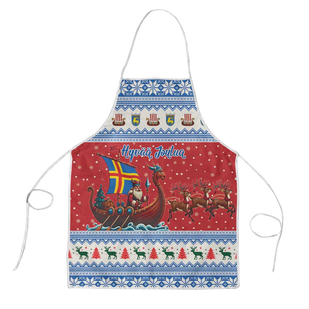 Aland Viking Santa Christmas Apron Funny Reindeer Norse Xmas - Wonder Print Shop