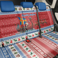 Aland Viking Santa Christmas Back Car Seat Cover Funny Reindeer Norse Xmas - Wonder Print Shop