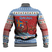 Aland Viking Santa Christmas Baseball Jacket Funny Reindeer Norse Xmas - Wonder Print Shop