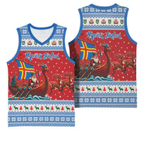 Aland Viking Santa Christmas Basketball Jersey Funny Reindeer Norse Xmas - Wonder Print Shop