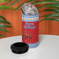 Aland Viking Santa Christmas 4 in 1 Can Cooler Tumbler Funny Reindeer Norse Xmas - Wonder Print Shop