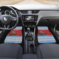 Aland Viking Santa Christmas Car Mats Funny Reindeer Norse Xmas - Wonder Print Shop