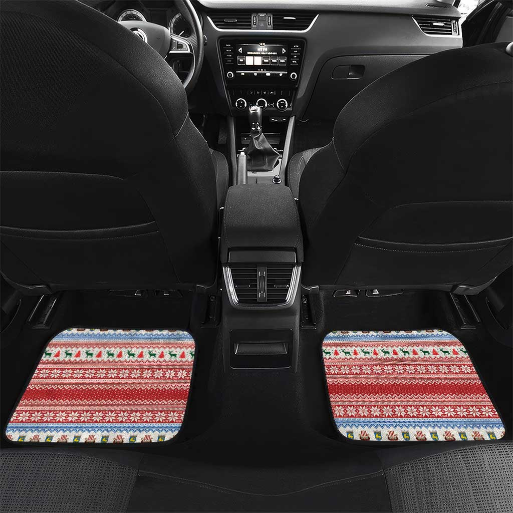 Aland Viking Santa Christmas Car Mats Funny Reindeer Norse Xmas - Wonder Print Shop