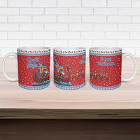 Aland Viking Santa Christmas Ceramic Mug Funny Reindeer Norse Xmas - Wonder Print Shop