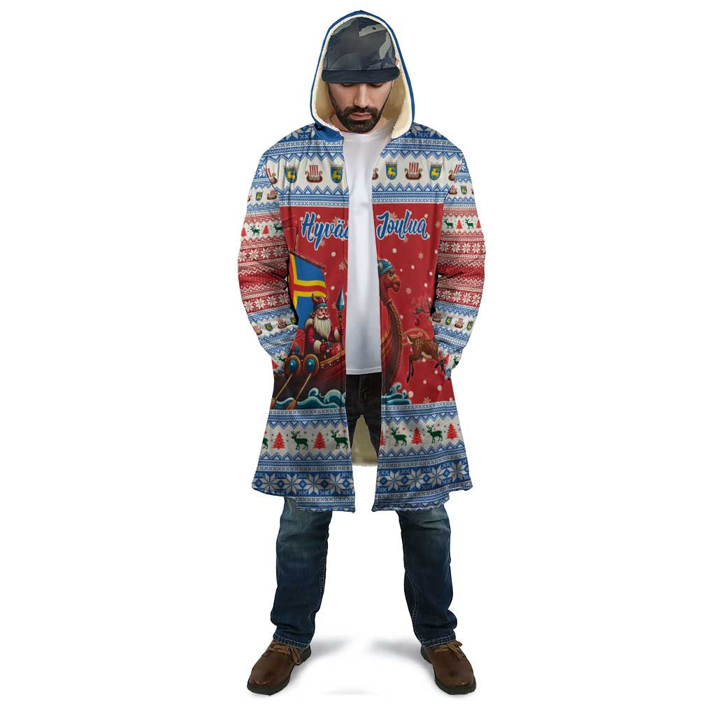 Aland Viking Santa Christmas Cloak Funny Reindeer Norse Xmas - Wonder Print Shop