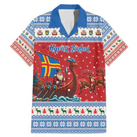 Aland Viking Santa Christmas Family Matching Mermaid Dress and Hawaiian Shirt Funny Reindeer Norse Xmas - Wonder Print Shop