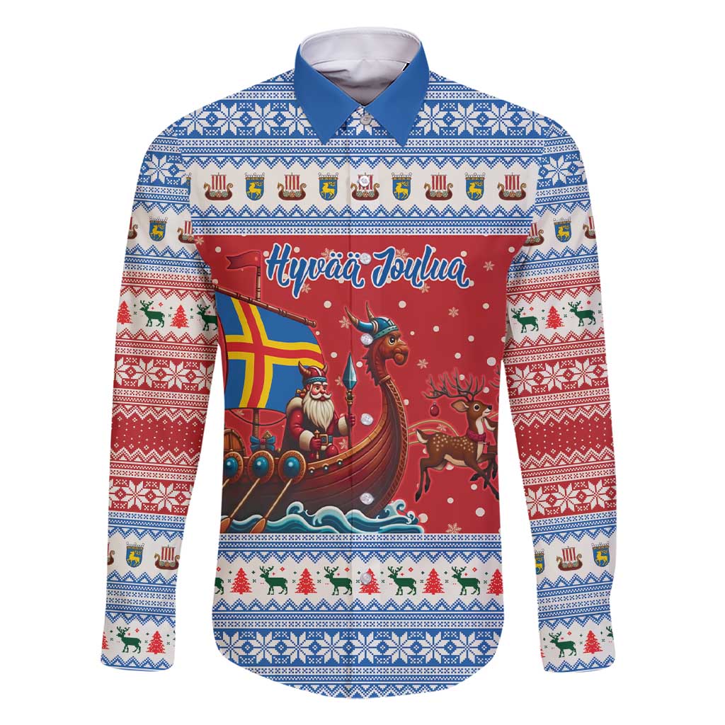 Aland Viking Santa Christmas Family Matching Short Sleeve Bodycon Dress and Hawaiian Shirt Funny Reindeer Norse Xmas - Wonder Print Shop