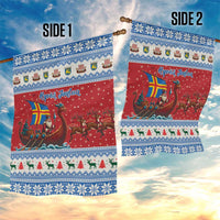Aland Viking Santa Christmas Garden Flag Funny Reindeer Norse Xmas - Wonder Print Shop