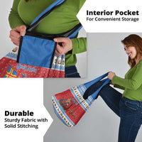 Aland Viking Santa Christmas Grocery Bag Funny Reindeer Norse Xmas - Wonder Print Shop