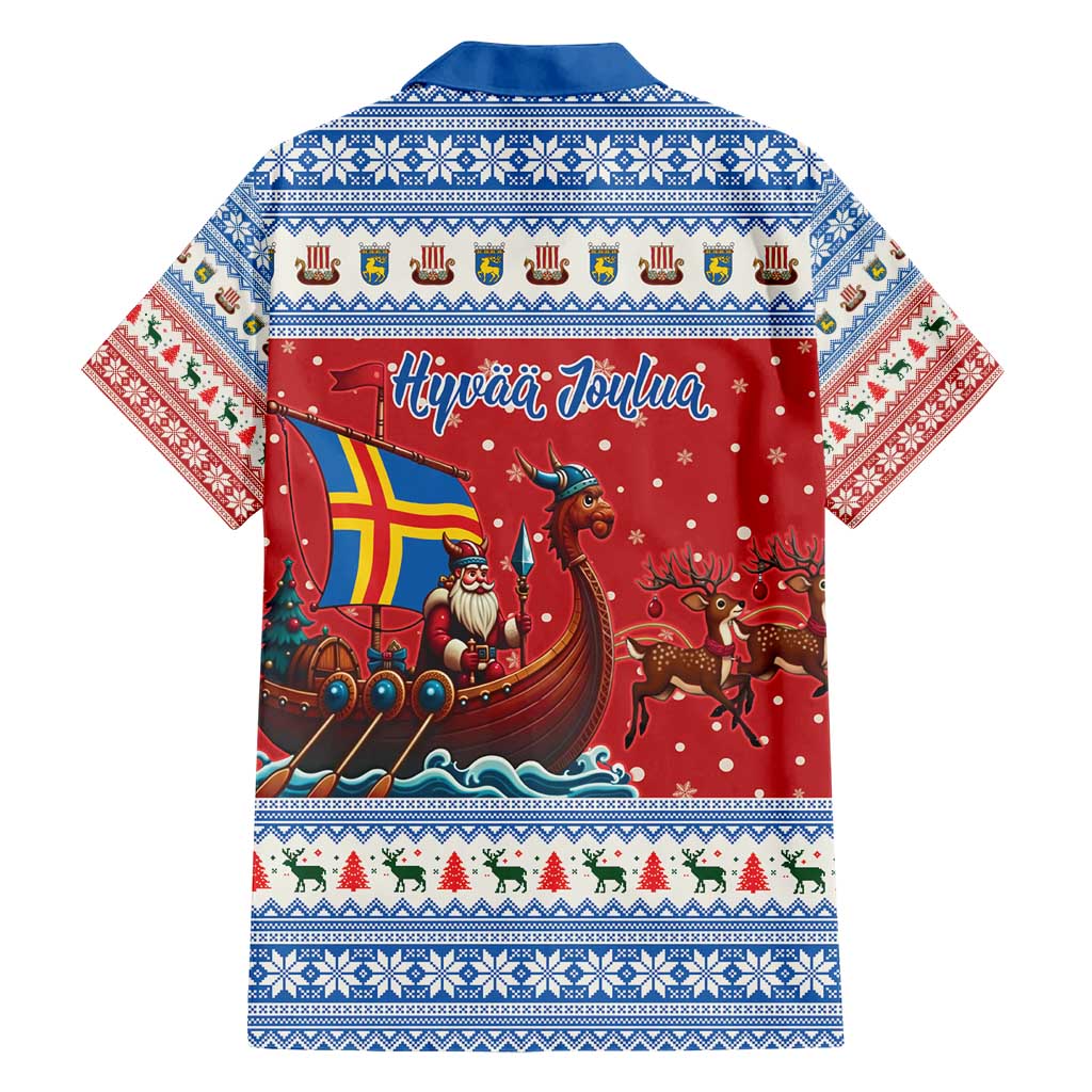 Aland Viking Santa Christmas Hawaiian Shirt Funny Reindeer Norse Xmas - Wonder Print Shop