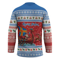 Aland Viking Santa Christmas Hockey Jersey Funny Reindeer Norse Xmas - Wonder Print Shop