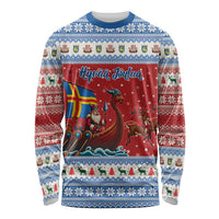 Aland Viking Santa Christmas Long Sleeve Shirt Funny Reindeer Norse Xmas - Wonder Print Shop