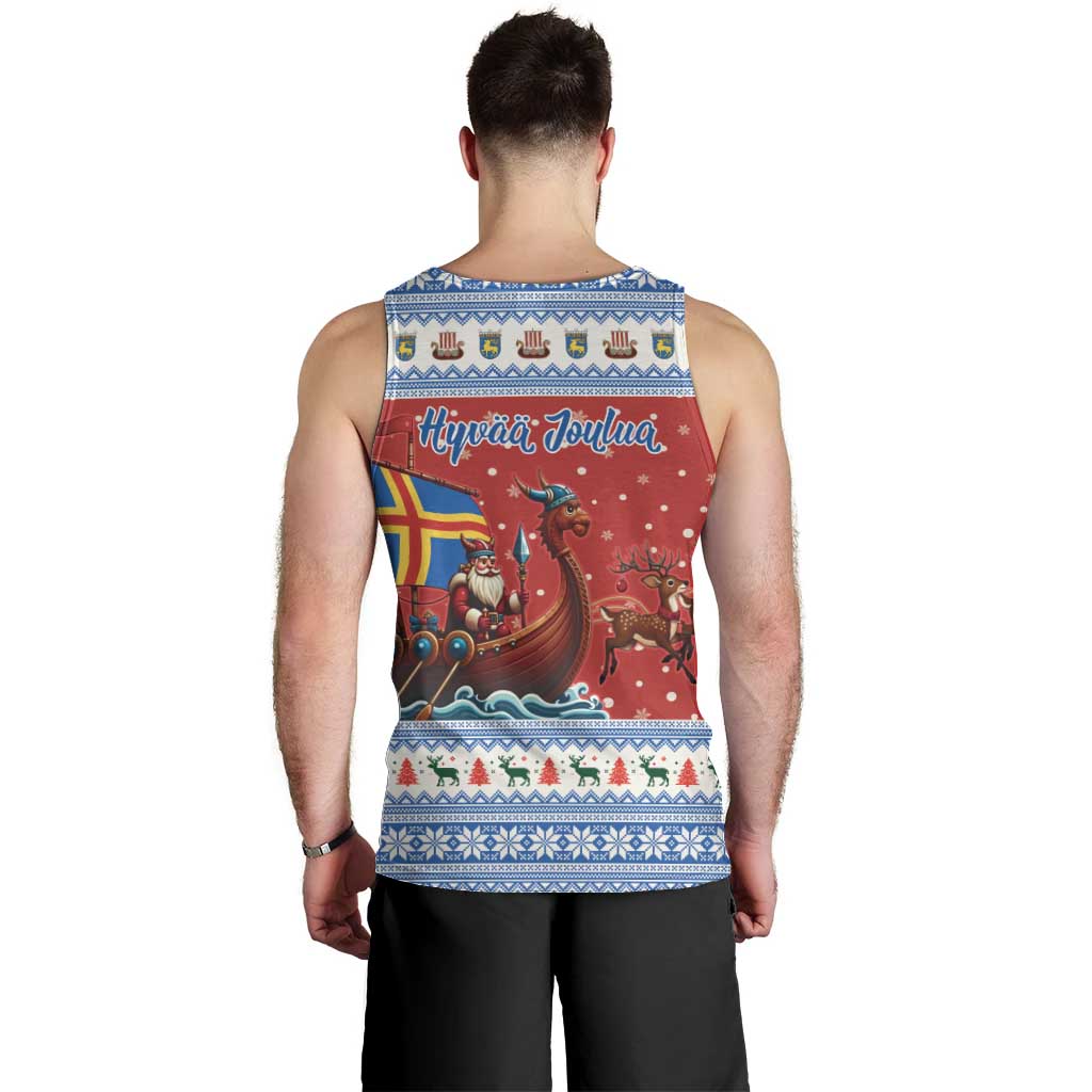 Aland Viking Santa Christmas Men Tank Top Funny Reindeer Norse Xmas - Wonder Print Shop