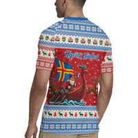 Aland Viking Santa Christmas Rugby Jersey Funny Reindeer Norse Xmas - Wonder Print Shop