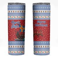 Aland Viking Santa Christmas Skinny Tumbler Funny Reindeer Norse Xmas - Wonder Print Shop