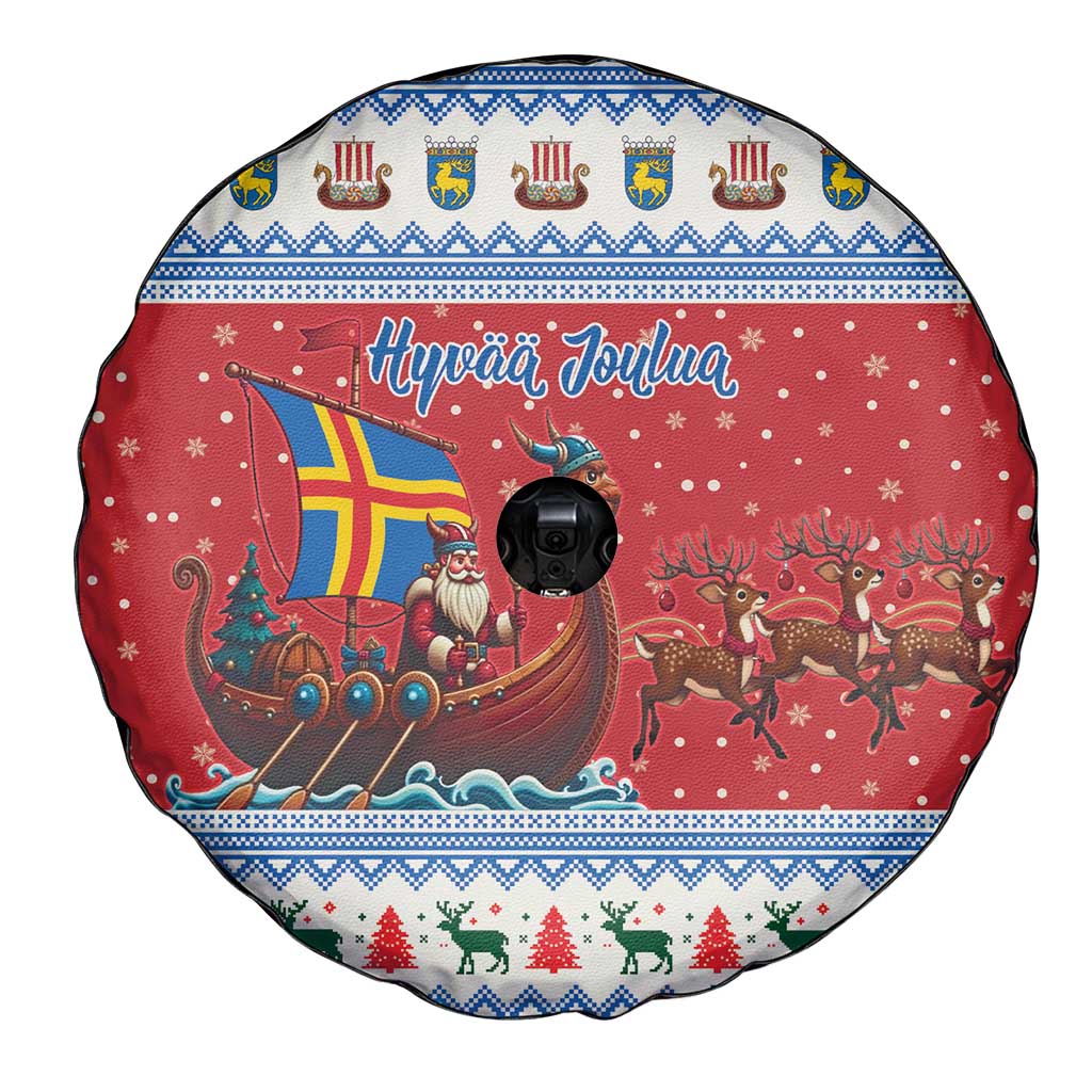 Aland Viking Santa Christmas Spare Tire Cover Funny Reindeer Norse Xmas - Wonder Print Shop