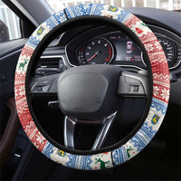Aland Viking Santa Christmas Steering Wheel Cover Funny Reindeer Norse Xmas - Wonder Print Shop