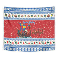 Aland Viking Santa Christmas Tapestry Funny Reindeer Norse Xmas - Wonder Print Shop