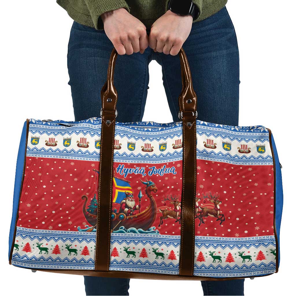 Aland Viking Santa Christmas Travel Bag Funny Reindeer Norse Xmas - Wonder Print Shop