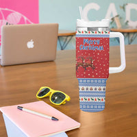 Aland Viking Santa Christmas Tumbler With Handle Funny Reindeer Norse Xmas - Wonder Print Shop