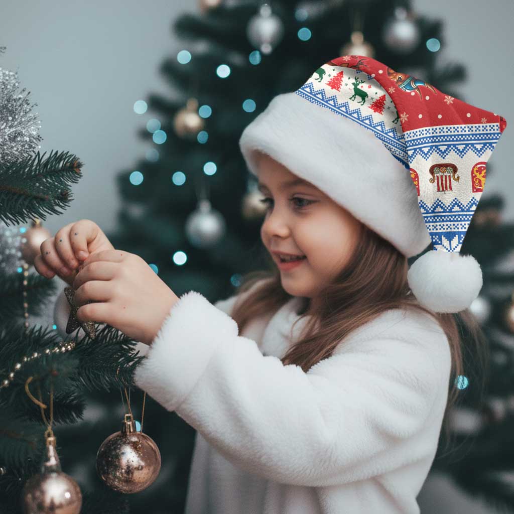 Finland Viking Santa Christmas Santa Hat Funny Reindeer Norse Xmas - Wonder Print Shop