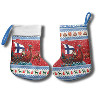 Finland Viking Santa Christmas Stocking Funny Reindeer Norse Xmas - Wonder Print Shop