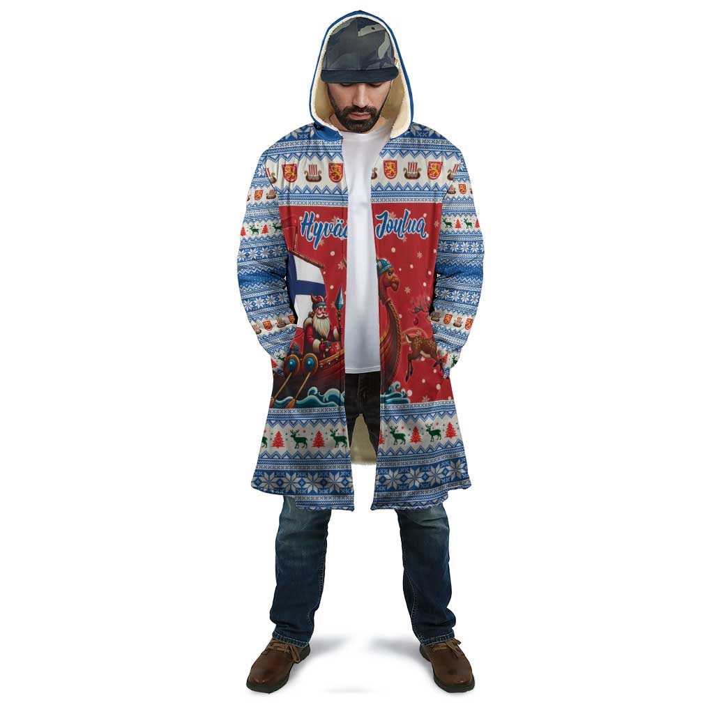 Finland Viking Santa Christmas Cloak Funny Reindeer Norse Xmas - Wonder Print Shop