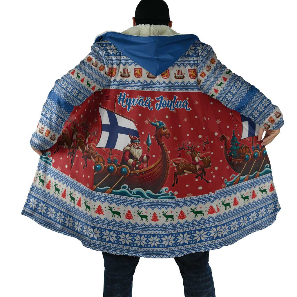 Finland Viking Santa Christmas Cloak Funny Reindeer Norse Xmas - Wonder Print Shop