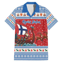 Finland Viking Santa Christmas Family Matching Mermaid Dress and Hawaiian Shirt Funny Reindeer Norse Xmas - Wonder Print Shop