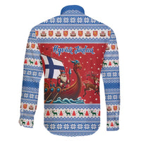 Finland Viking Santa Christmas Family Matching Tank Maxi Dress and Hawaiian Shirt Funny Reindeer Norse Xmas - Wonder Print Shop