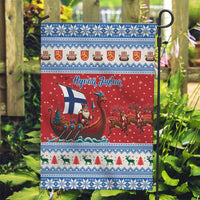 Finland Viking Santa Christmas Garden Flag Funny Reindeer Norse Xmas - Wonder Print Shop