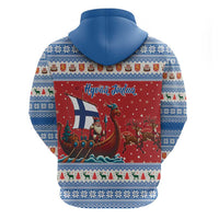 Finland Viking Santa Christmas Hoodie Funny Reindeer Norse Xmas - Wonder Print Shop