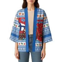 Finland Viking Santa Christmas Kimono Funny Reindeer Norse Xmas - Wonder Print Shop