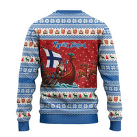 Finland Viking Santa Christmas Ugly Christmas Sweater Funny Reindeer Norse Xmas - Wonder Print Shop