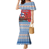 Finland Viking Santa Christmas Mermaid Dress Funny Reindeer Norse Xmas - Wonder Print Shop