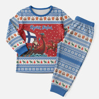 Finland Viking Santa Christmas Pajama Set Funny Reindeer Norse Xmas - Wonder Print Shop