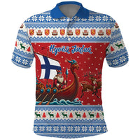 Finland Viking Santa Christmas Polo Shirt Funny Reindeer Norse Xmas - Wonder Print Shop