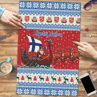 Finland Viking Santa Christmas Puzzle Funny Reindeer Norse Xmas - Wonder Print Shop