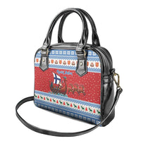 Finland Viking Santa Christmas Shoulder Handbag Funny Reindeer Norse Xmas - Wonder Print Shop