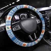 Finland Viking Santa Christmas Steering Wheel Cover Funny Reindeer Norse Xmas - Wonder Print Shop
