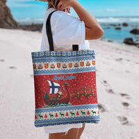 Finland Viking Santa Christmas Tote Bag Funny Reindeer Norse Xmas - Wonder Print Shop